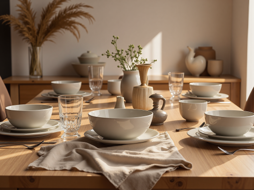 现代公寓餐厅，简约餐桌椅，温馨灯光，用餐环境舒适