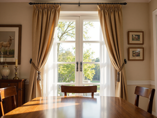 高端住宅餐厅，欧式古典风格，古典餐桌椅，华丽吊灯，优雅氛围